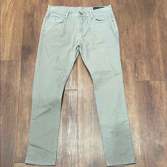 All Saints Other - All Saints Men's Pistol Fit Light Olive Slim Jeans